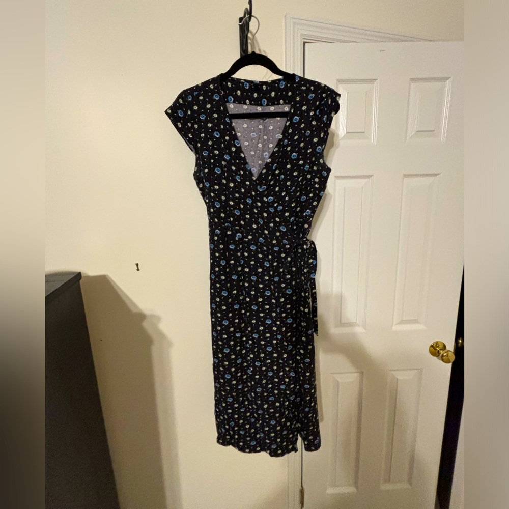 J.Crew midi wrap dress